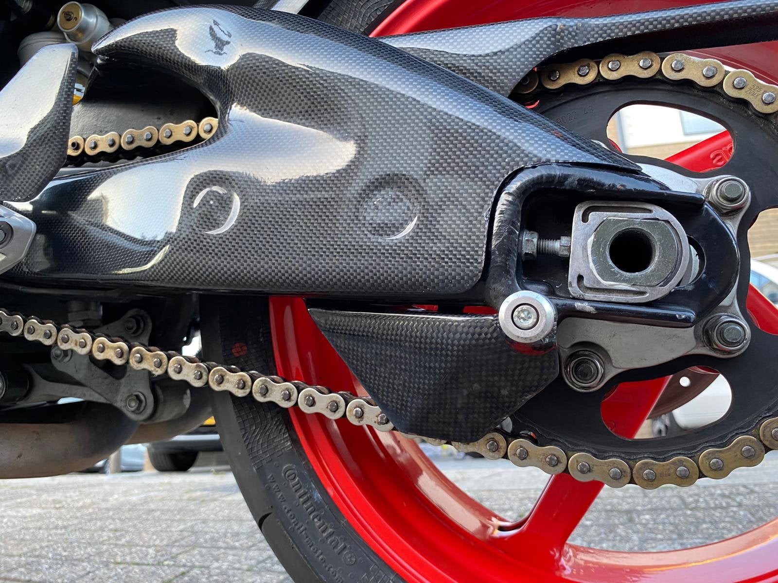 Carbon achterbrugbeschermers Aprilia RSV en Tuono gen 1., Ophalen of Verzenden