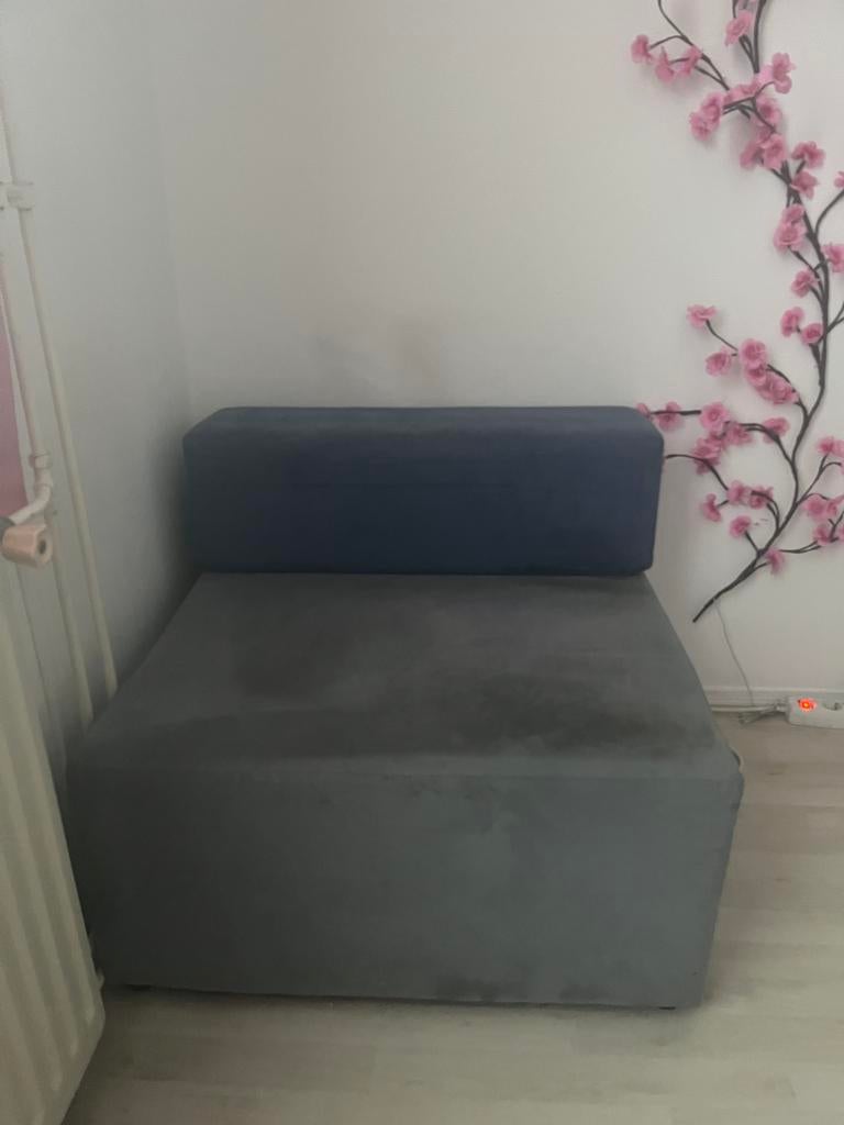 Bankje voor op slaapkamer of woonkamer, Ophalen, Eenpersoons, 75 tot 100 cm, Zo goed als nieuw