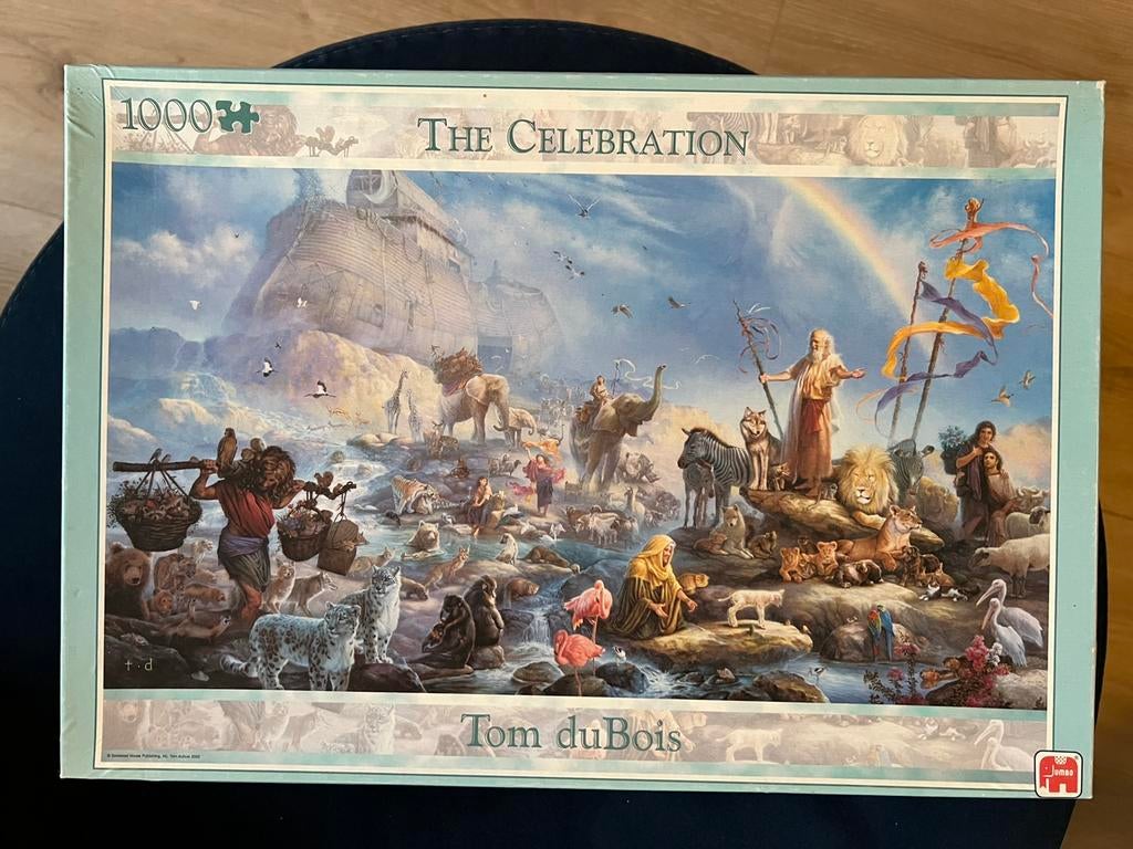 Jumbo puzzel van Tom duBois, The Celebration, 1000 stukjes, Hobby en Vrije tijd, Ophalen, 500 t/m 1500 stukjes, Zo goed als nieuw