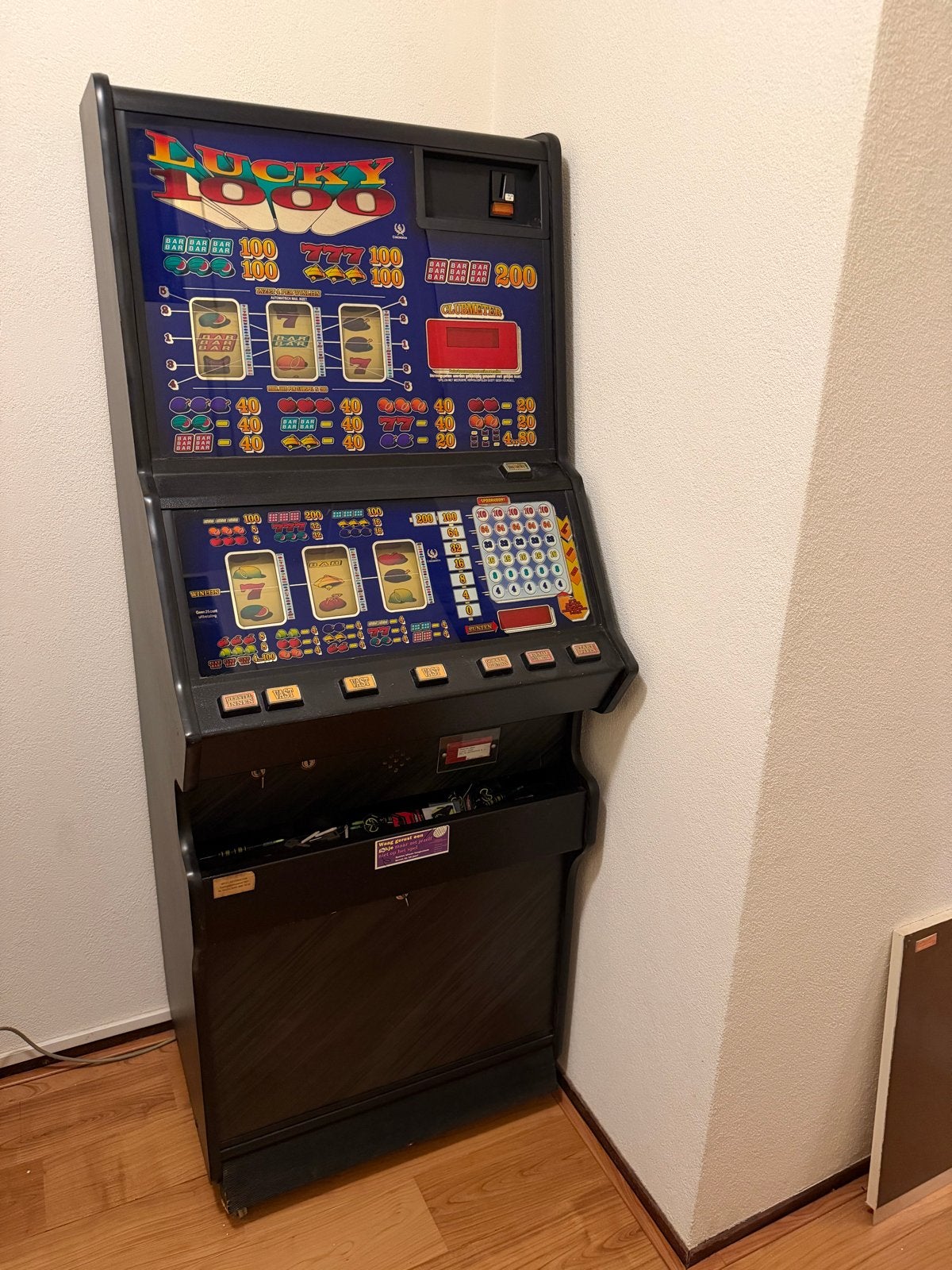 Lucky 1000 gokkast - Werkt op guldens, Gulden, Ophalen, Gebruikt