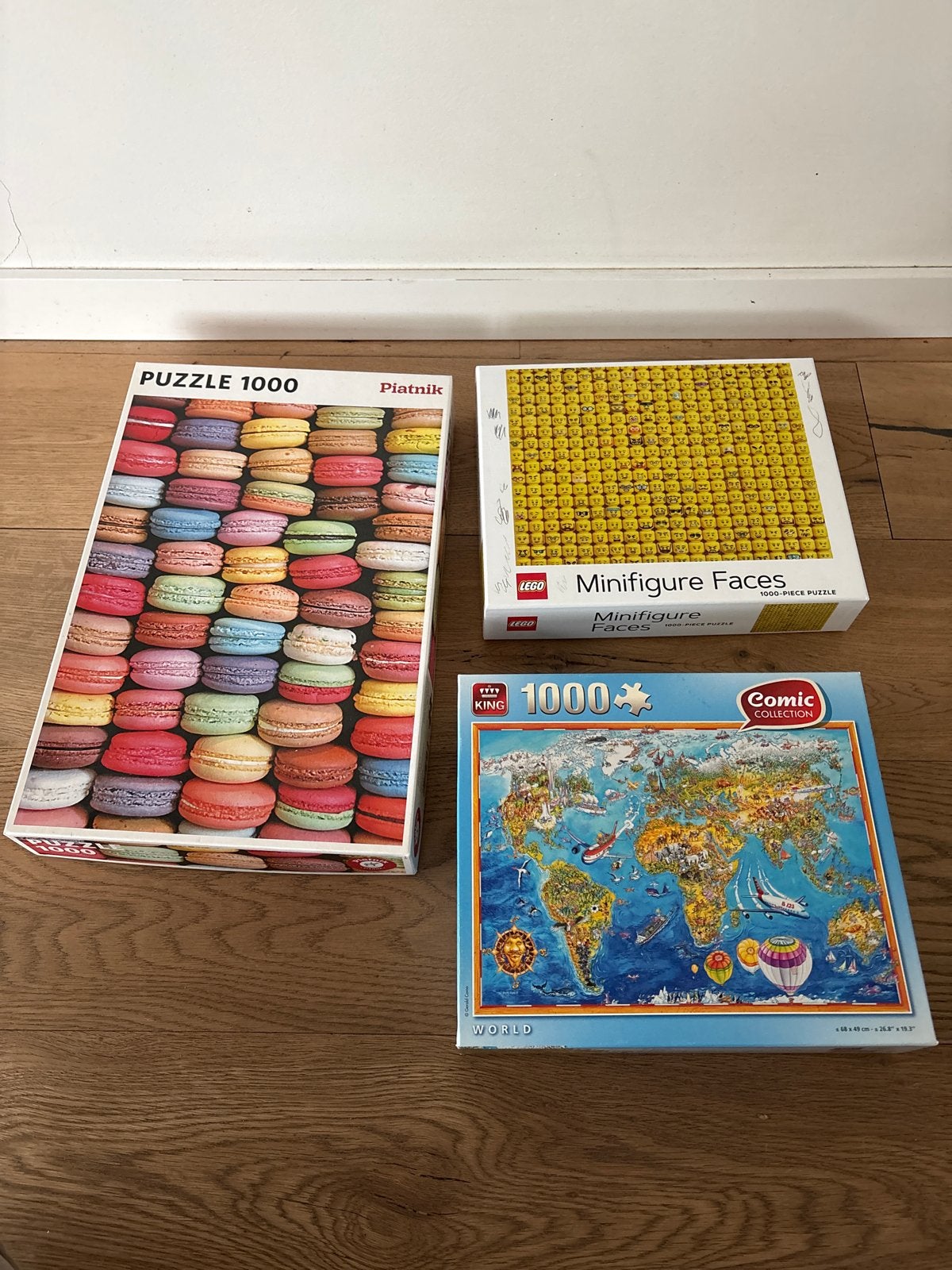 3 Legpuzzels van 1000 stukjes - Zo goed als nieuw, Ophalen of Verzenden, 500 t/m 1500 stukjes, Zo goed als nieuw, Legpuzzel