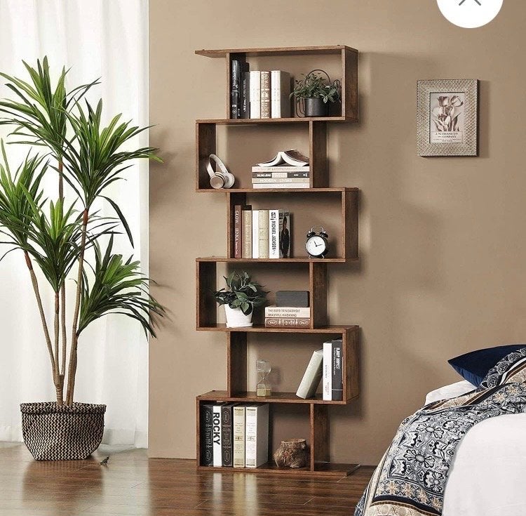 Boekenkast zigzag, Ophalen, Met plank(en), 50 tot 100 cm, Zo goed als nieuw