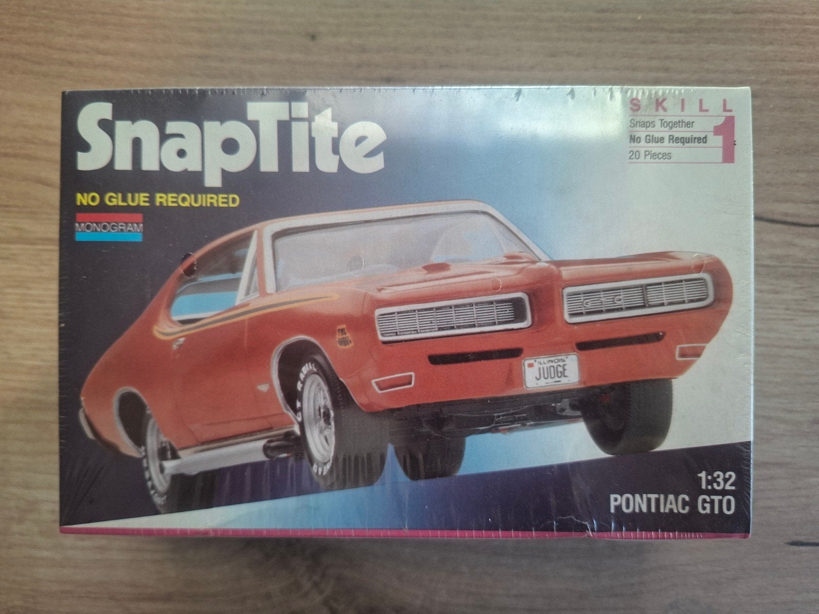 Monogram Snaptite Pontiac GTO 1:32, Auto, 1:32 tot 1:50, Nieuw, Ophalen of Verzenden