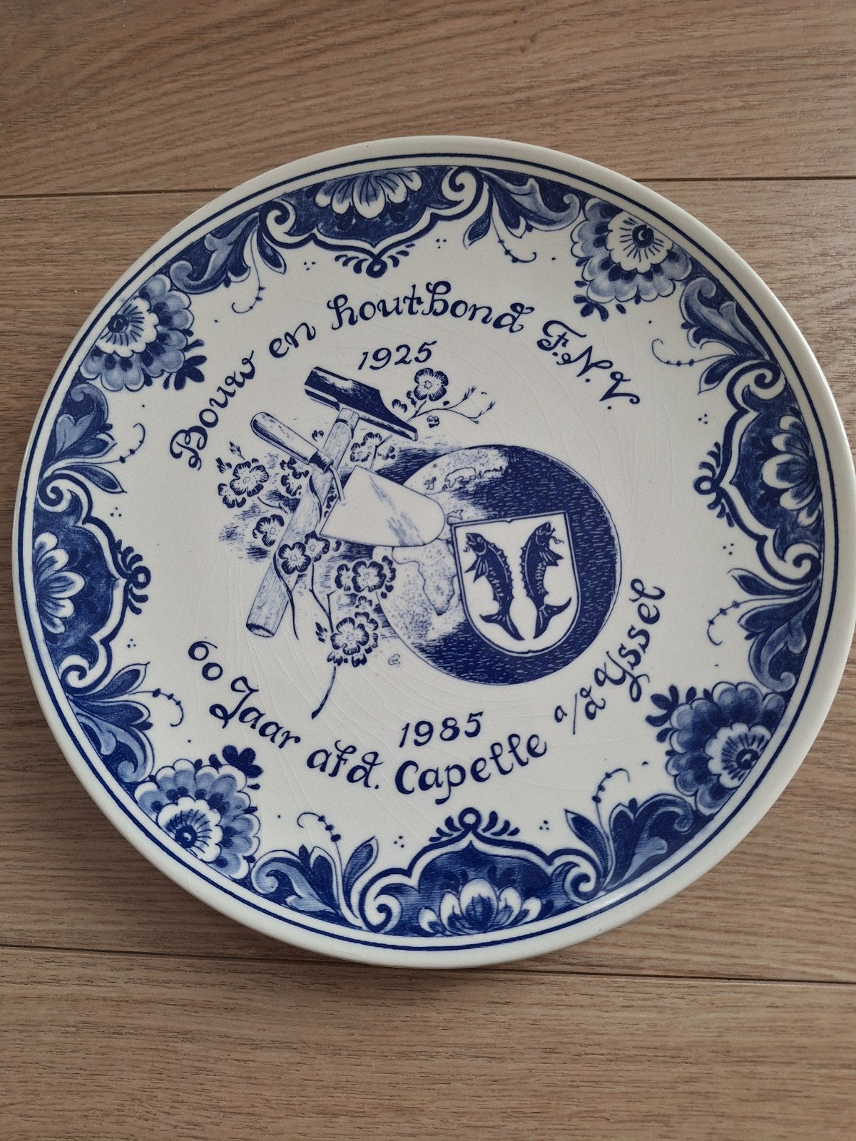 Delftsblauw herdenkingsbord, Ophalen of Verzenden