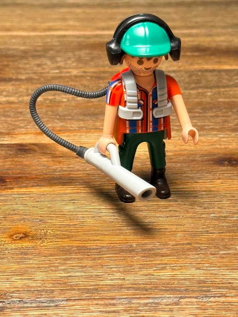 Playmobil tuinman met bladblazer uit serie 10, Kinderen en Baby's, Speelgoed | Playmobil, Ophalen of Verzenden, Gebruikt