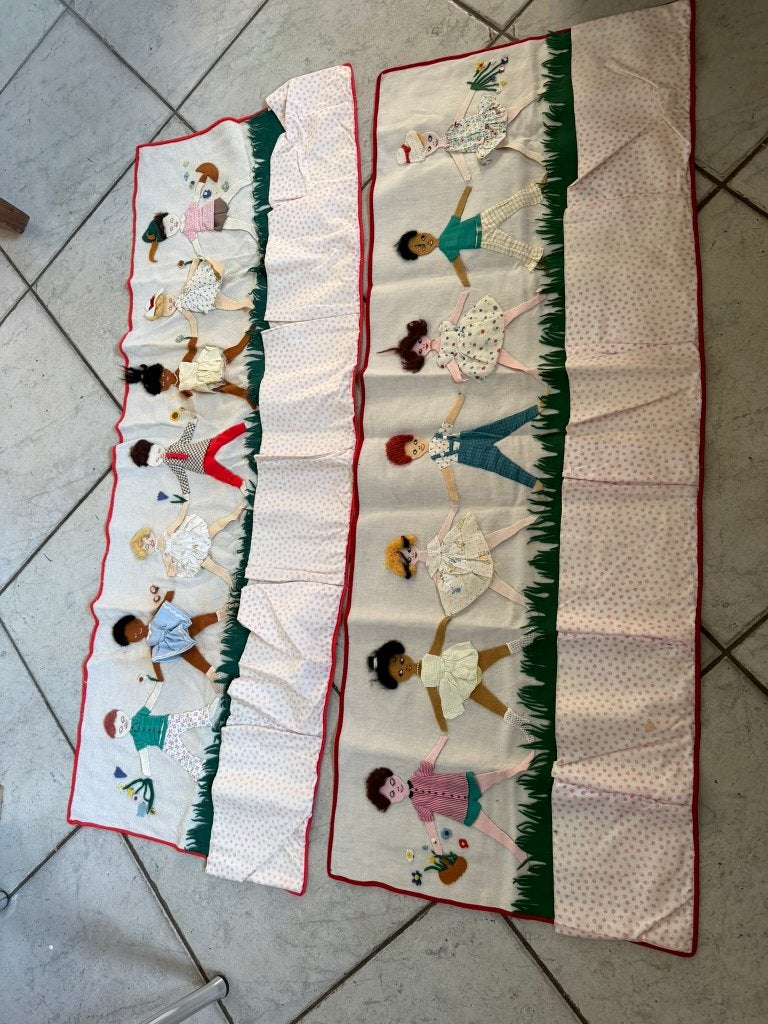 Wandkleed met vakjes kinderkamer, Gebruikt, Ophalen of Verzenden, Wanddecoratie, Meerkleurig