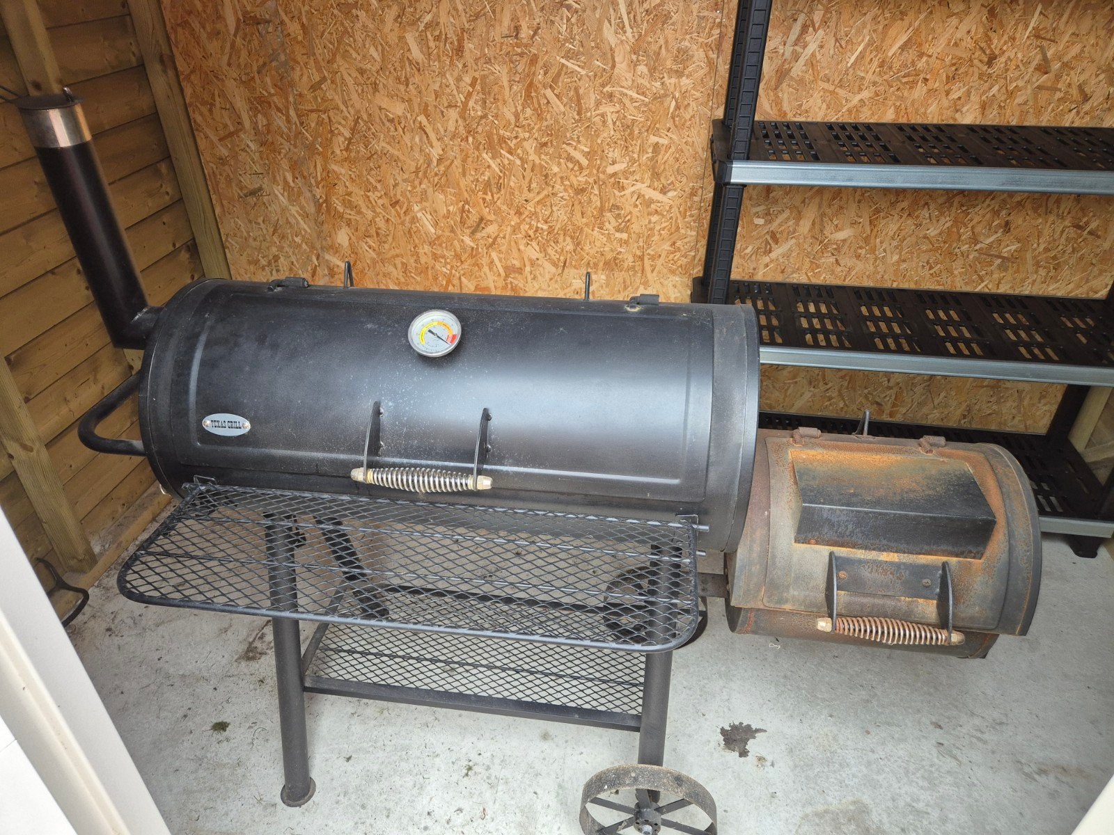 Intratuin houtskool barbecue rookoven Texas grill Houston, Tuin en Terras, Barbecue-accessoires, Ophalen, Gebruikt, Onbekend
