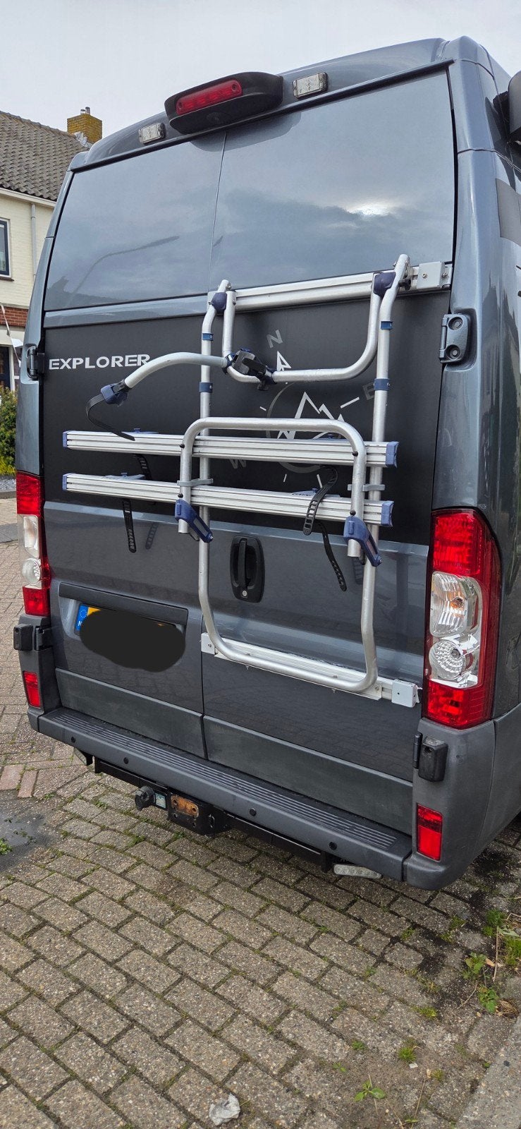 Thule Fietsendrager Fiat Ducato/ Peugeot Boxer/ Citroen Jump, Auto diversen, Fietsendragers, Ophalen, Gebruikt, Achterklepdrager