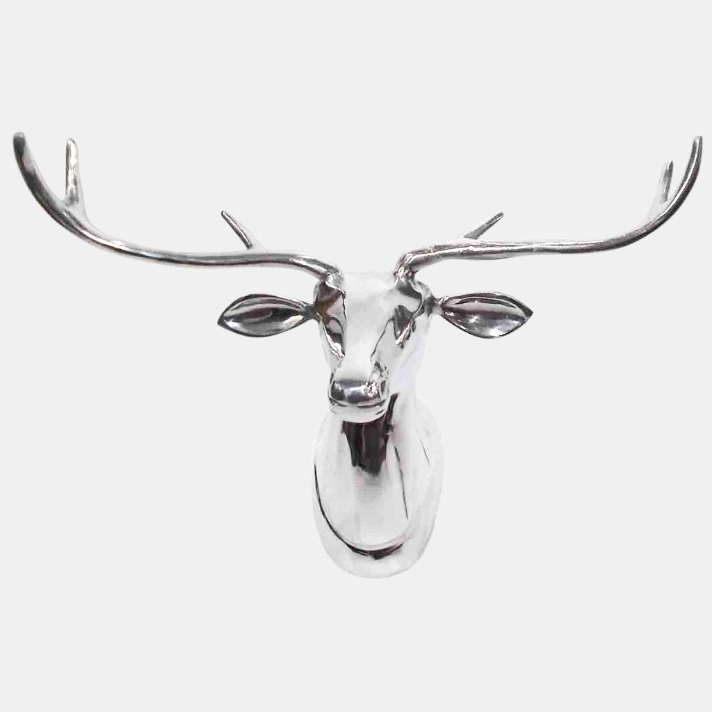 Wanddecoratie Hert Sauerland Aluminium Zilver 47x27x42 cm, Info@edvonline.nl, 47 cm, Inductorstraat 9 b -3903KA Veenendaal, Ophalen of Verzenden