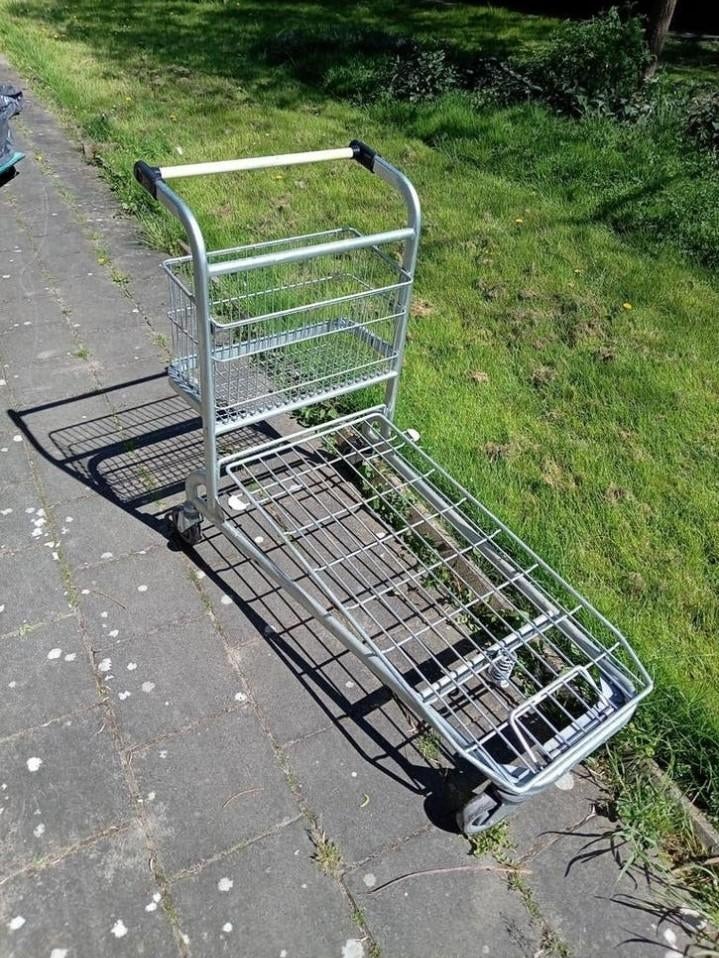 Transport Wagen Magazijn Kar Wagen Verhuizen, Doe-het-zelf en Verbouw, Transportwagens, Ophalen, Zo goed als nieuw, Transportkar