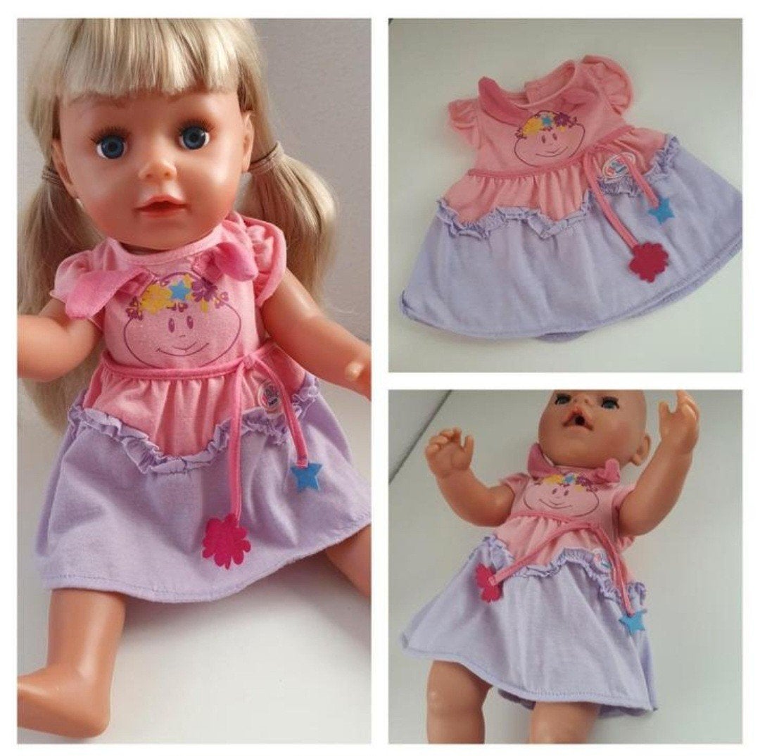Baby born kleertjes lief jurkje Babyborn.

Excl.poppen.

43, Ophalen of Verzenden, Zo goed als nieuw, Babypop