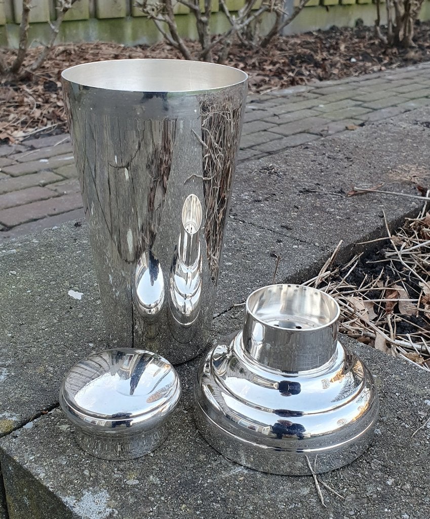 Retro vintage cocktail shaker art deco stijl, Verzenden, Overige typen