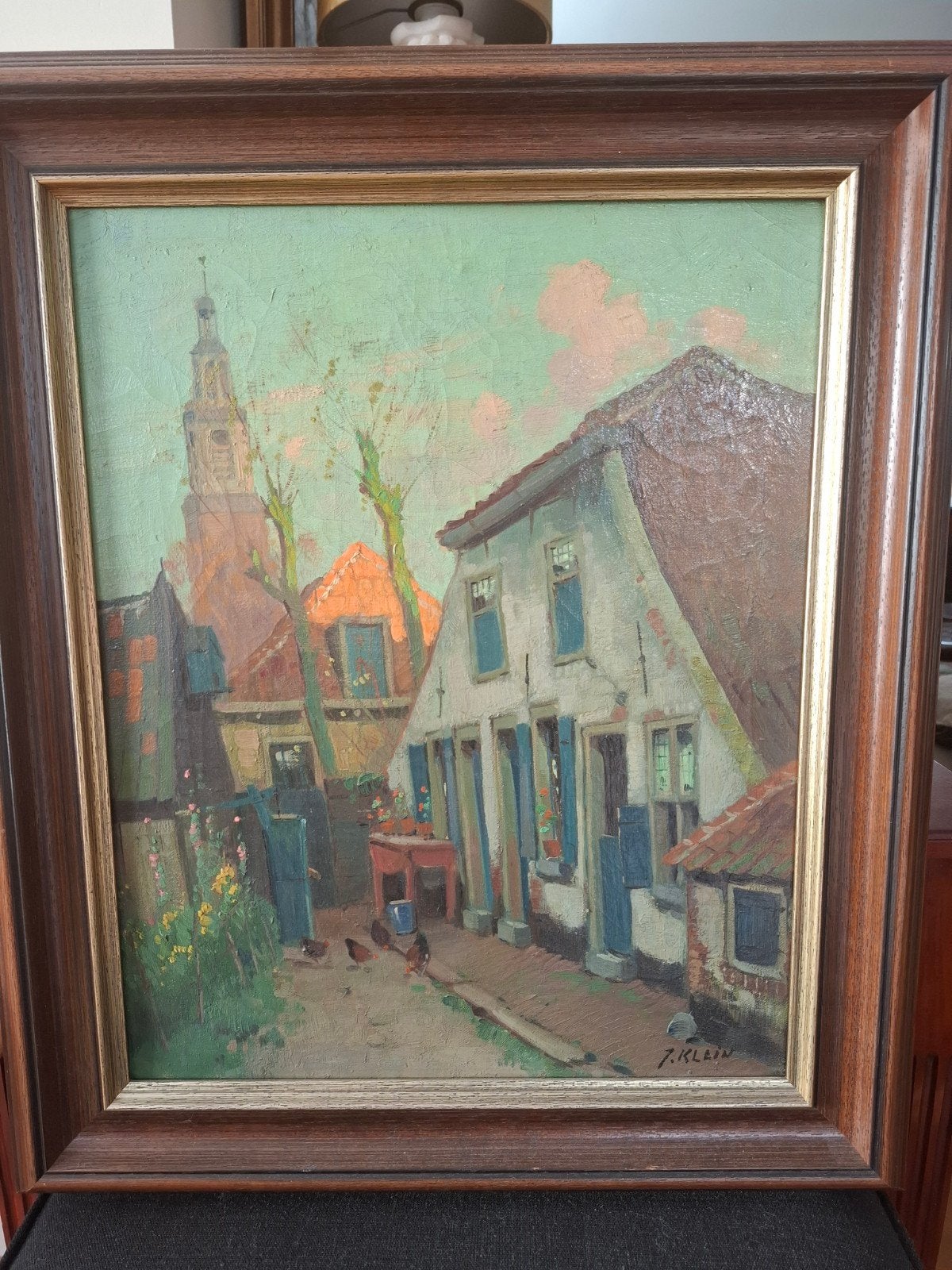 schilderij met toren van Nijkerk, Ophalen