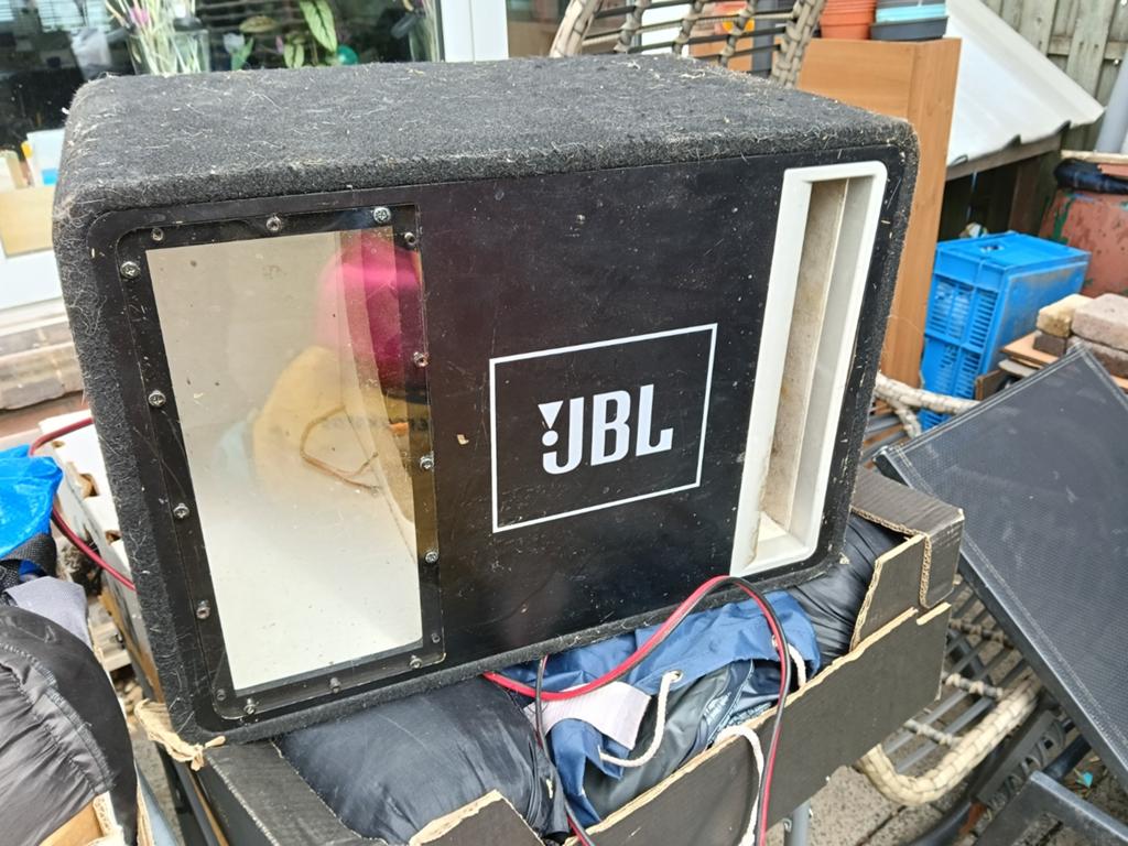 JBL subwoofer behuizing  GTO1204BP, Ophalen, Gebruikt