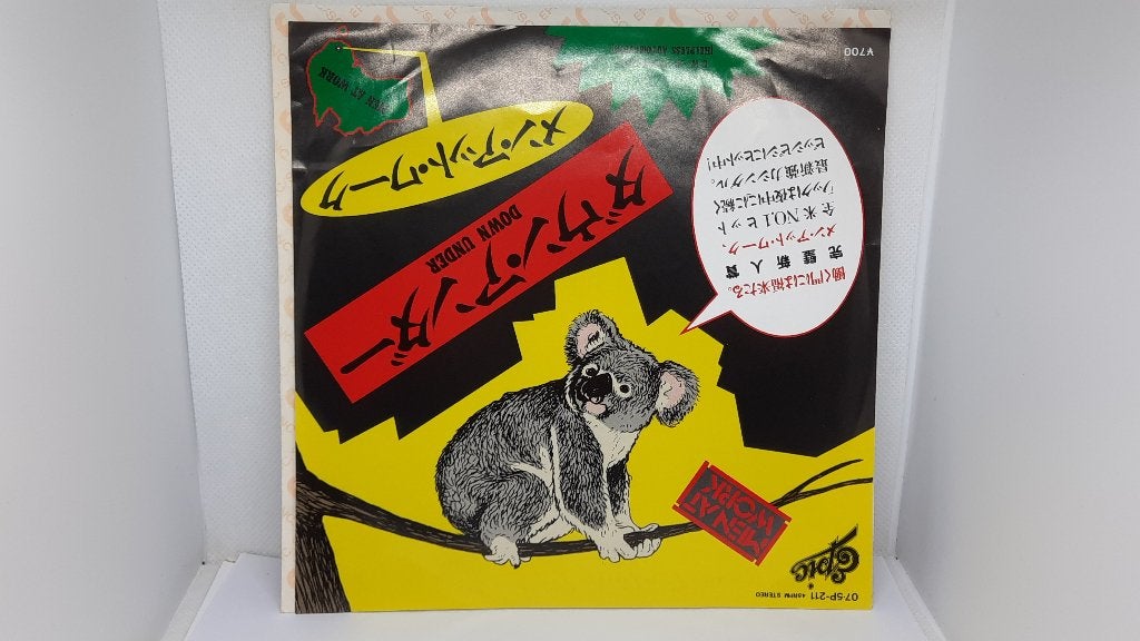 Men At Work - Down Under 7' Single Plaat, Japan, Gebruikt, 7 inch, Ophalen of Verzenden, Rock en Metal