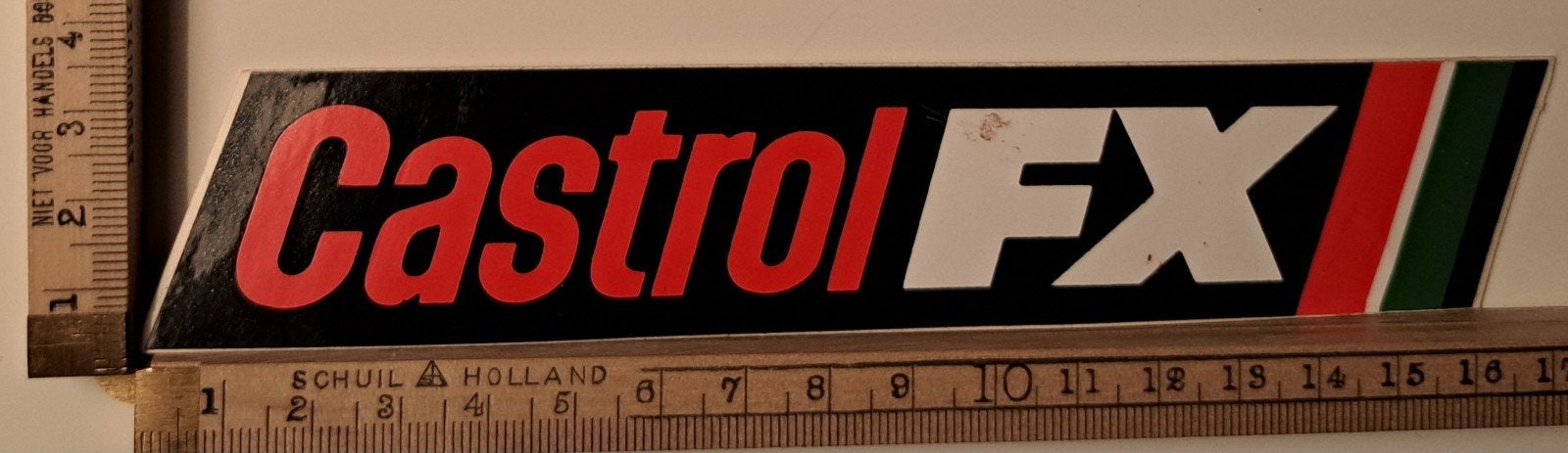 Vintage sticker Castrol FX motor olie merk logo motorcross, Ophalen of Verzenden, Zo goed als nieuw, Auto of Motor