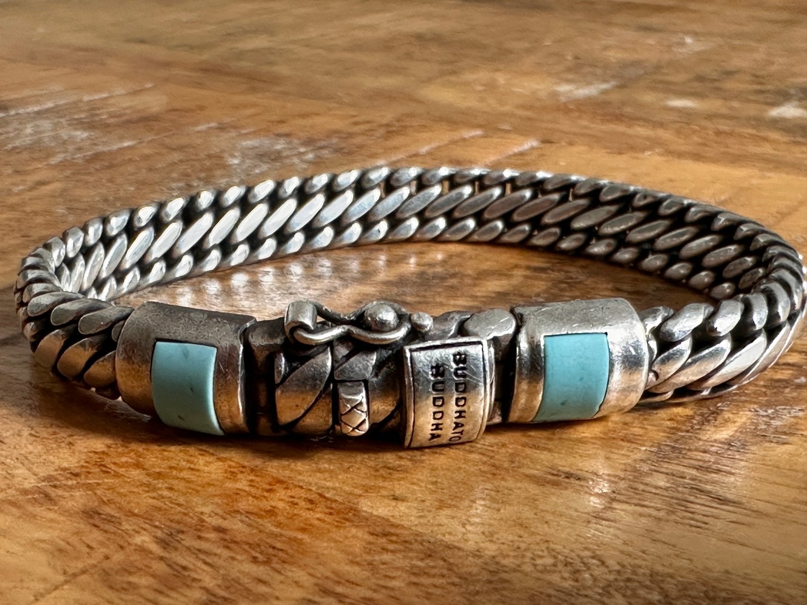 Buddha to Buddha Ben XS Stone Turquoise armband, Ophalen of Verzenden, Zo goed als nieuw, Met edelsteen, Zilver