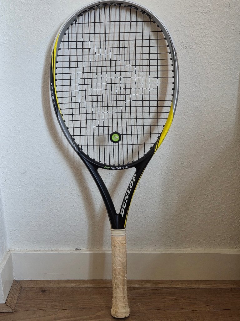 Dunlop Biomimetic F5.0 Tour Tennisracket + Hoes - Topstaat!, L1, Ophalen of Verzenden, Zo goed als nieuw, Racket