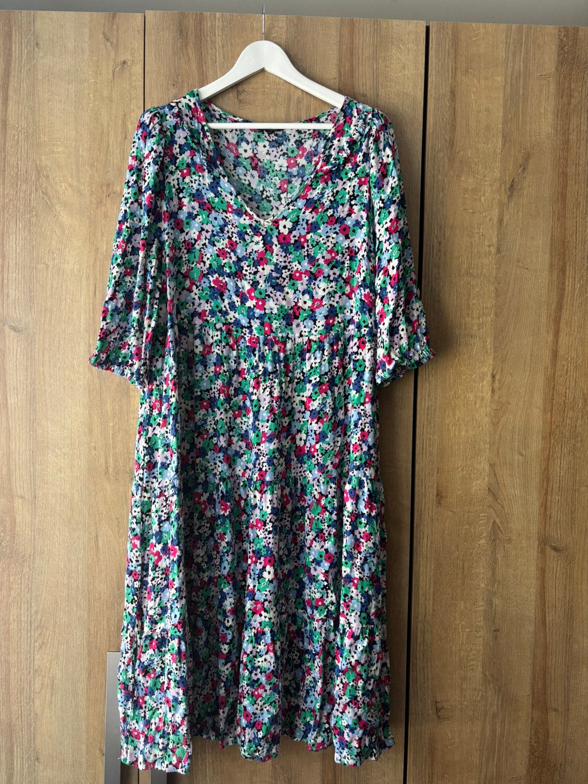 Jurk ms mode maat 46, Maat 46/48 (XL) of groter, Ophalen of Verzenden, Zo goed als nieuw, Onder de knie