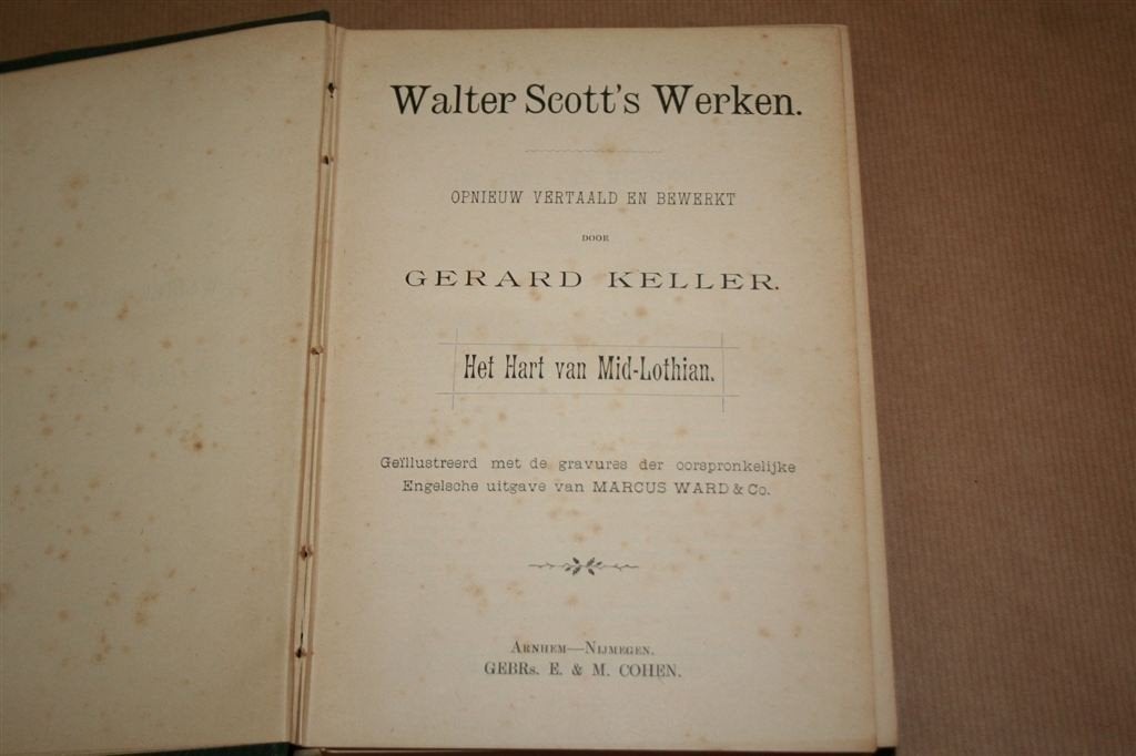 Walter Scott. Het hart van Mid-Lothian. ca. 1908., Antiek en Kunst, Antiek | Boeken en Bijbels, Ophalen of Verzenden
