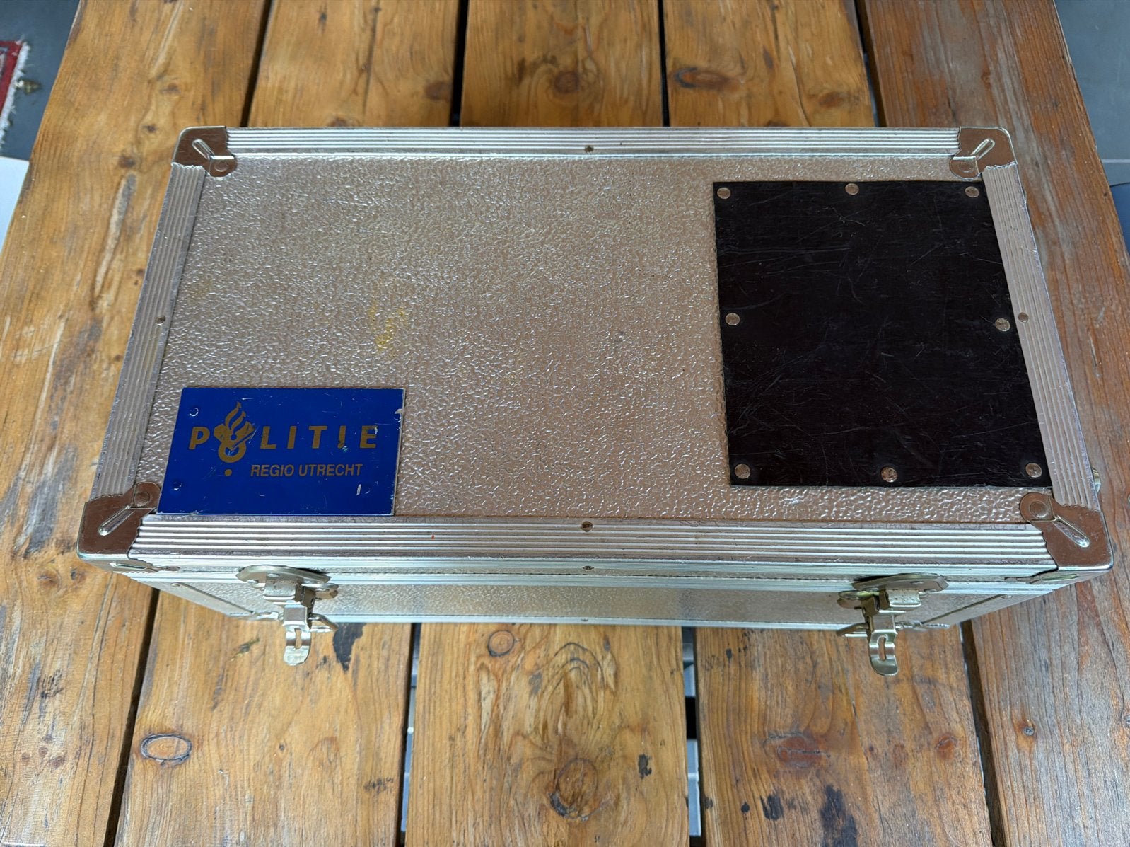 Robuuste metalen koffer 51x27,5x22cm - Gebruikt, Sieraden, Tassen en Uiterlijk, Koffers, Ophalen, Gebruikt, 50 tot 60 cm, Minder dan 35 cm