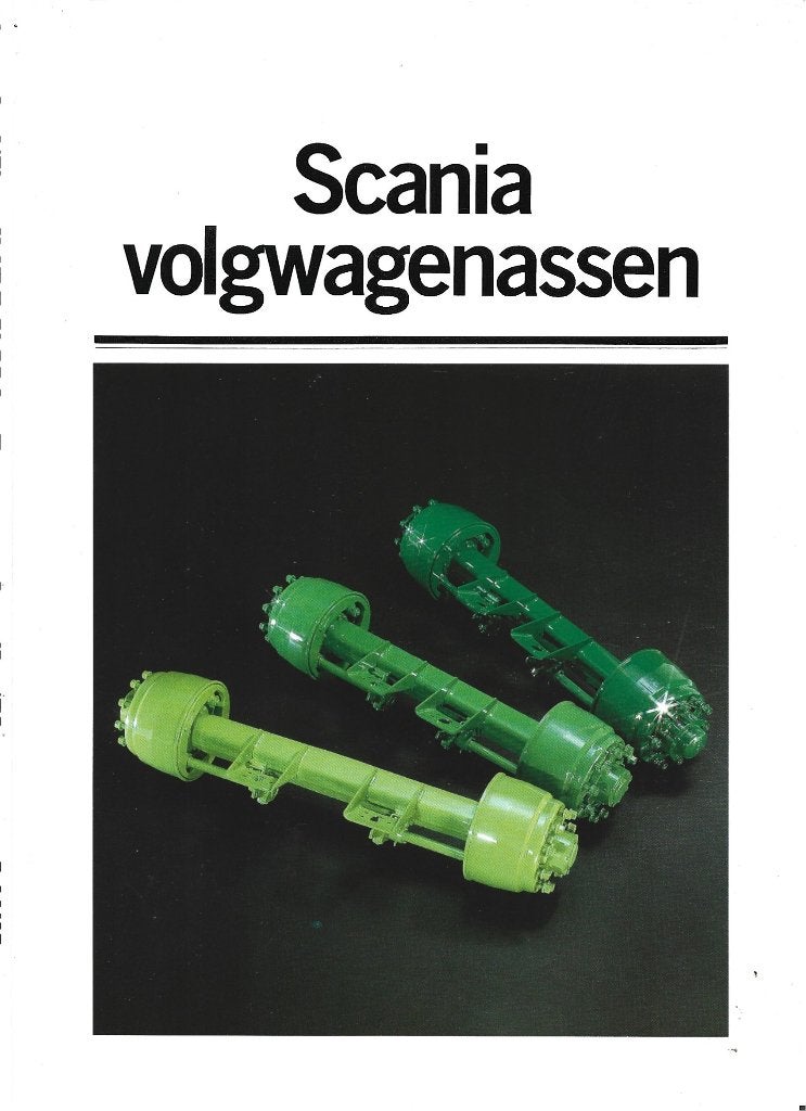 Scania volgwagenassen folder (sc054) camion vrachtwagen, Ophalen of Verzenden, Zo goed als nieuw, Vrachtwagen