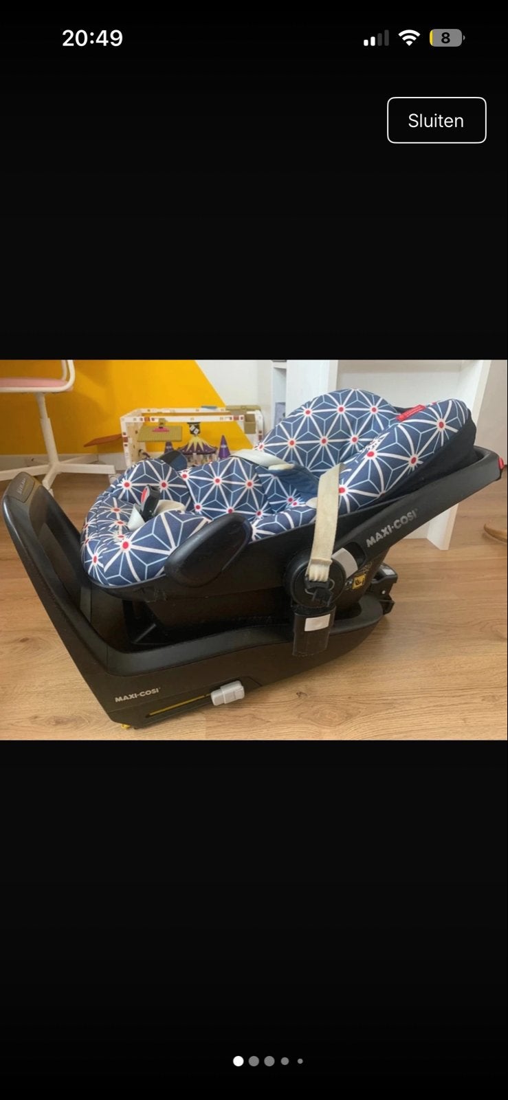 Maxi-Cosi Pebble Plus i-Size autostoel met FamilyFix One-Siz, Gebruikt, Isofix, 0 t/m 13 kg, Maxi-Cosi