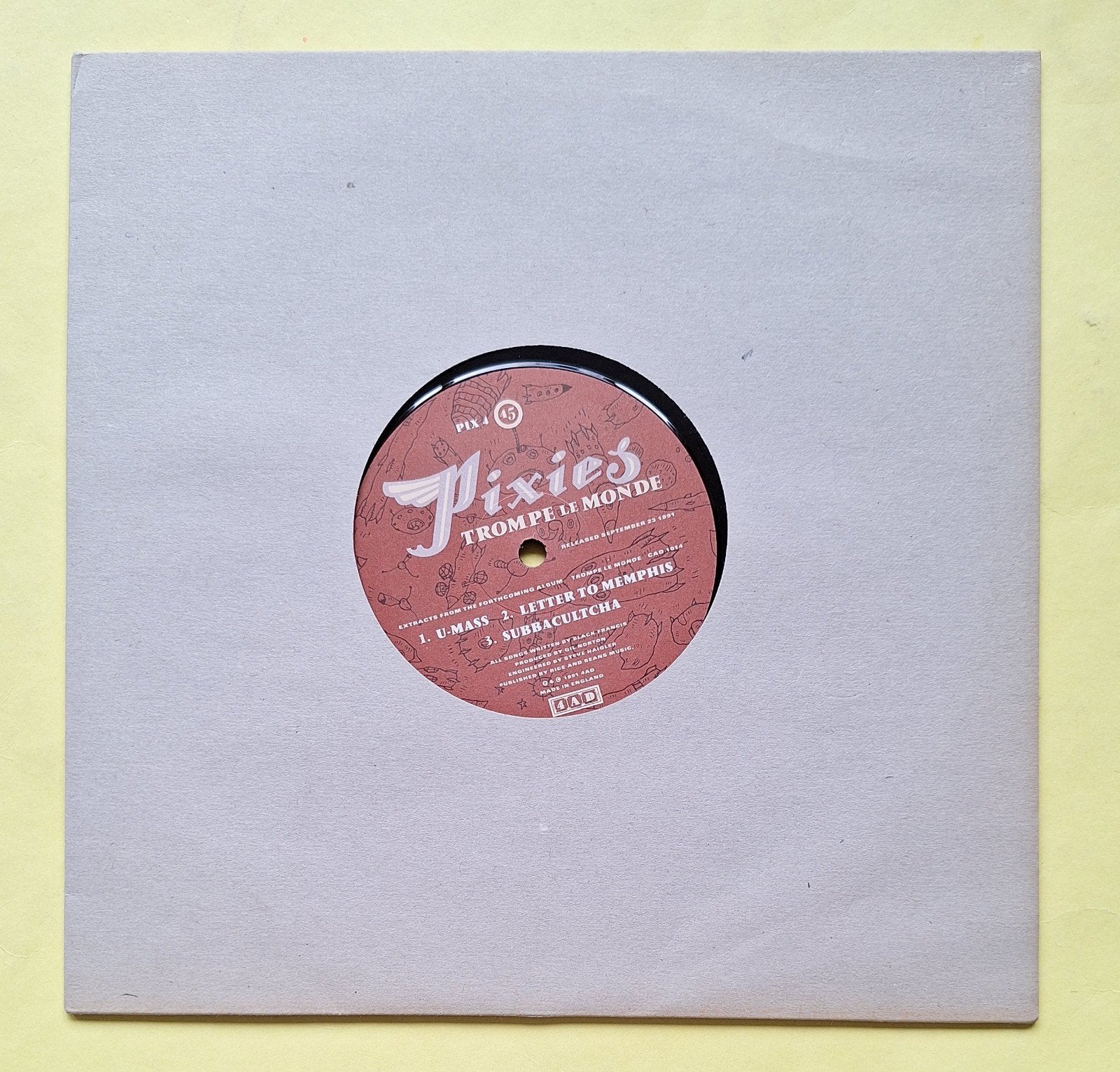 Pixies - Trompe Le Monde (EP) - Zeldzame uitgave, 10 inch, Ophalen of Verzenden, EP, Indie