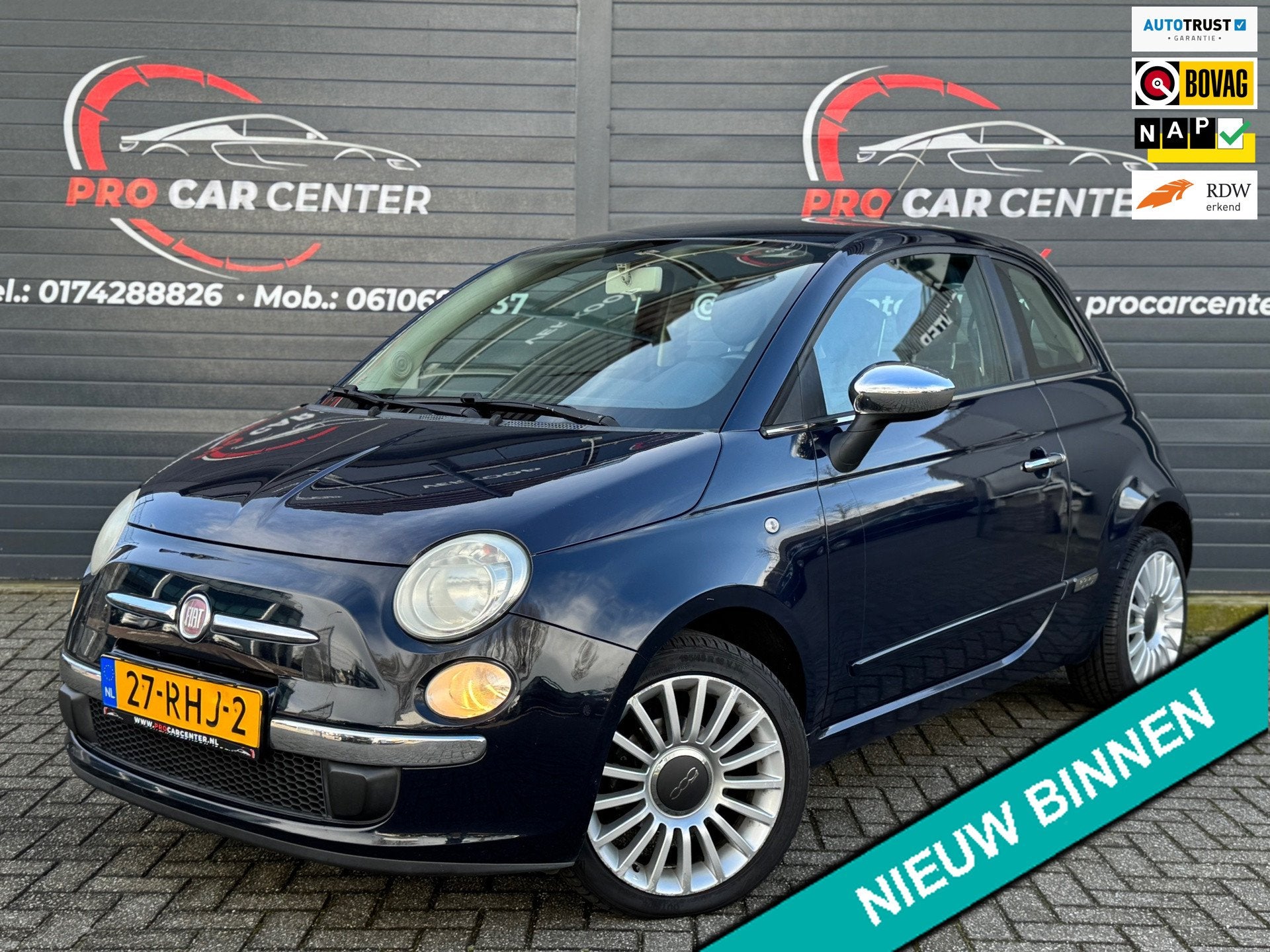 Fiat 500 1.2 Pop EL.RAMEN|LMV|NAP|APK, Euro 5, Gebruikt, 1242 cc, 4 cilinders