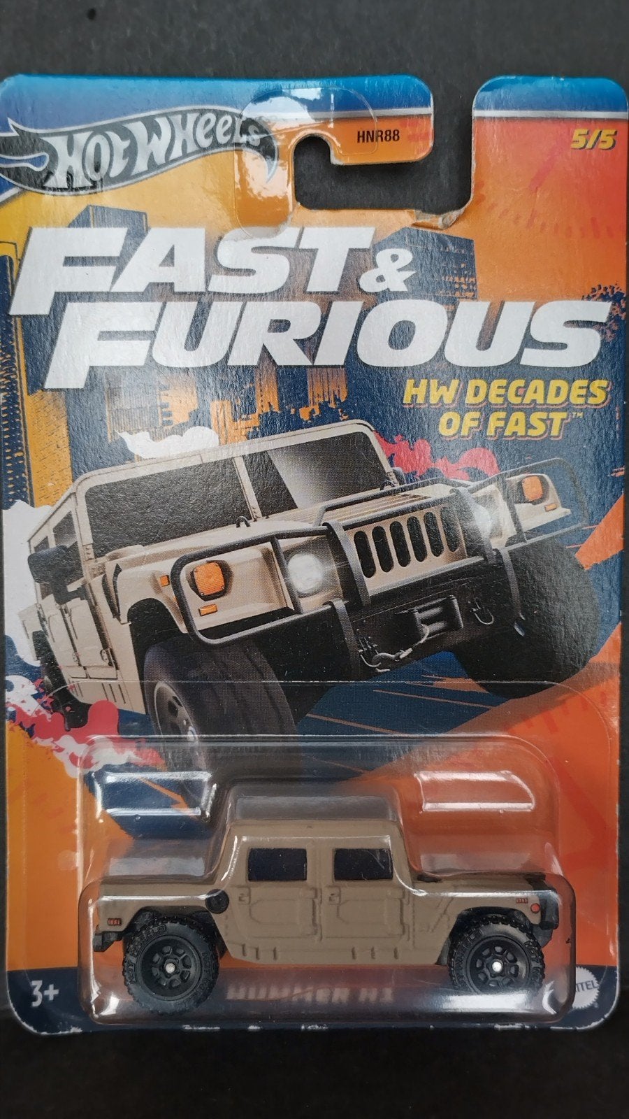 Hummer H1 1:64 Hotwheels Fats Furious Pol, Auto, Verzenden, Nieuw, M