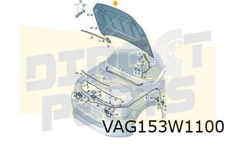 Volkswagen Polo VIII (7/17-7/21) Motorkap Origineel! 2G08230