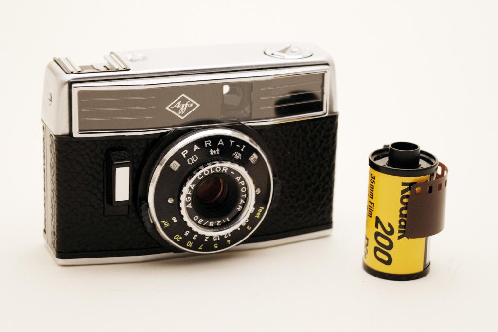 Agfa Parat -1, half frame,  point en shoot, nieuwstaat, Audio, Tv en Foto, Fotocamera's Analoog, Zo goed als nieuw, Compact, Overige Merken