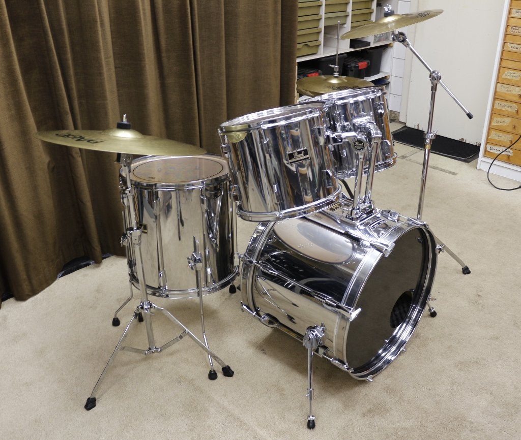 drumstel: pearl export chrome 22/12/13/16/14sn bekkenset, Ophalen, Jouwdrumstel@gmail.com, Pearl, Gebruikt