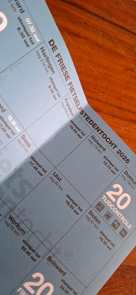Stattkaart elfstedentocht 25 mei 2026, Eén persoon