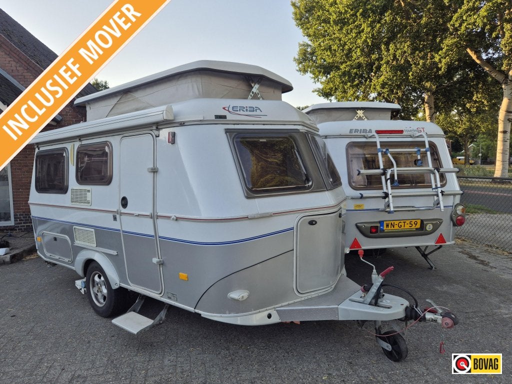 Eriba Touring Triton 430 GT Mover Cassette luifel, Caravans en Kamperen, Overige typen, Schokbreker, Bedrijf, Tot en met 3
