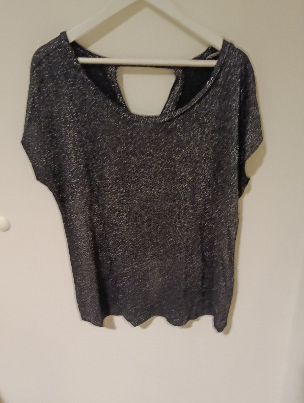 top met glitters, Verzenden, Zwart, Maat 42/44 (L), Zo goed als nieuw