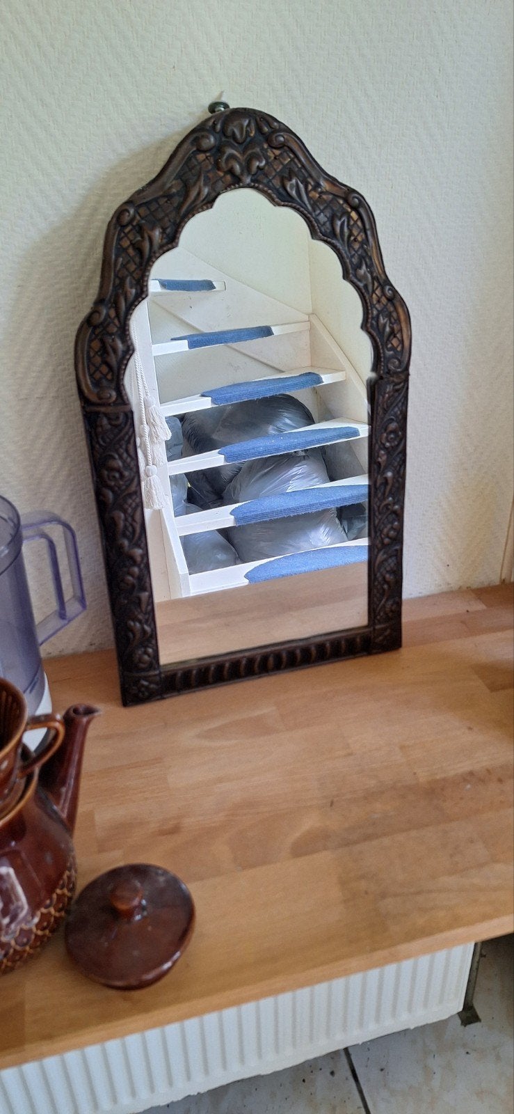 Decoratieve spiegel met sierlijke lijst, Huis en Inrichting, Ophalen of Verzenden