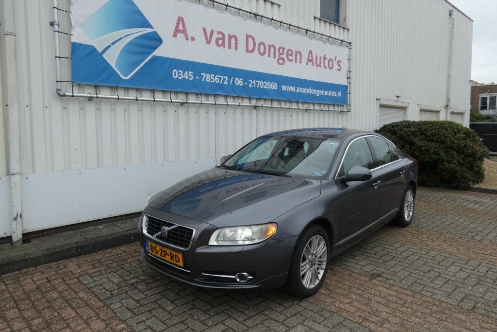 Volvo S80 2.4 D5 SUMMUM,Leer,Clima,PDC,Trhhaak,APK 16-10-27, Gebruikt, Leder, Bedrijf, 2401 cc