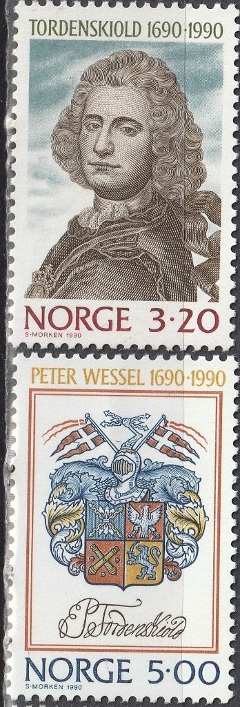 Noorwegen Michel nr. 1048-1049 Postfris, Postzegels en Munten, Postzegels | Europa | Scandinavië, Verzenden, Noorwegen, Postfris