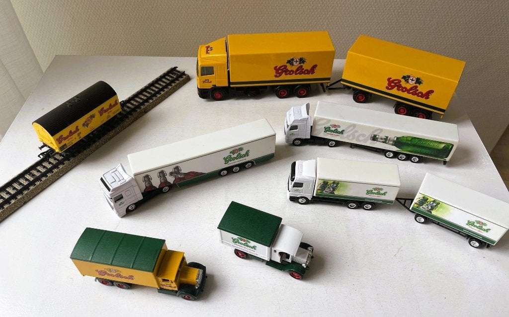 GROLSCH BIER - miniatuur vrachtauto verzameling, Verzenden, Gebruikt, Auto