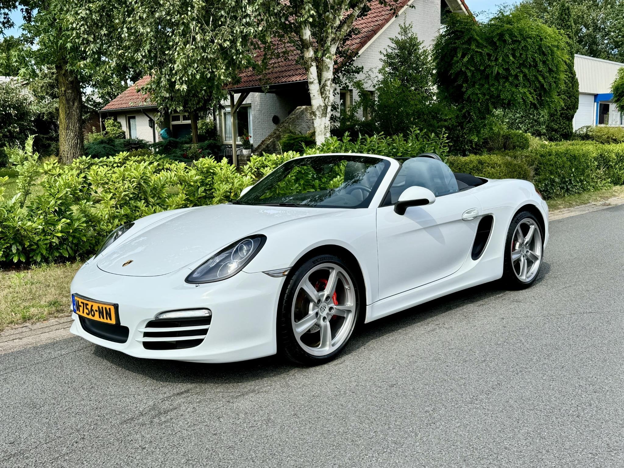 Porsche Boxster 2.7 S 265PK Xenon•Navi•Handbak, Auto's, Achterwielaandrijving, Gebruikt, Cabriolet, Wit