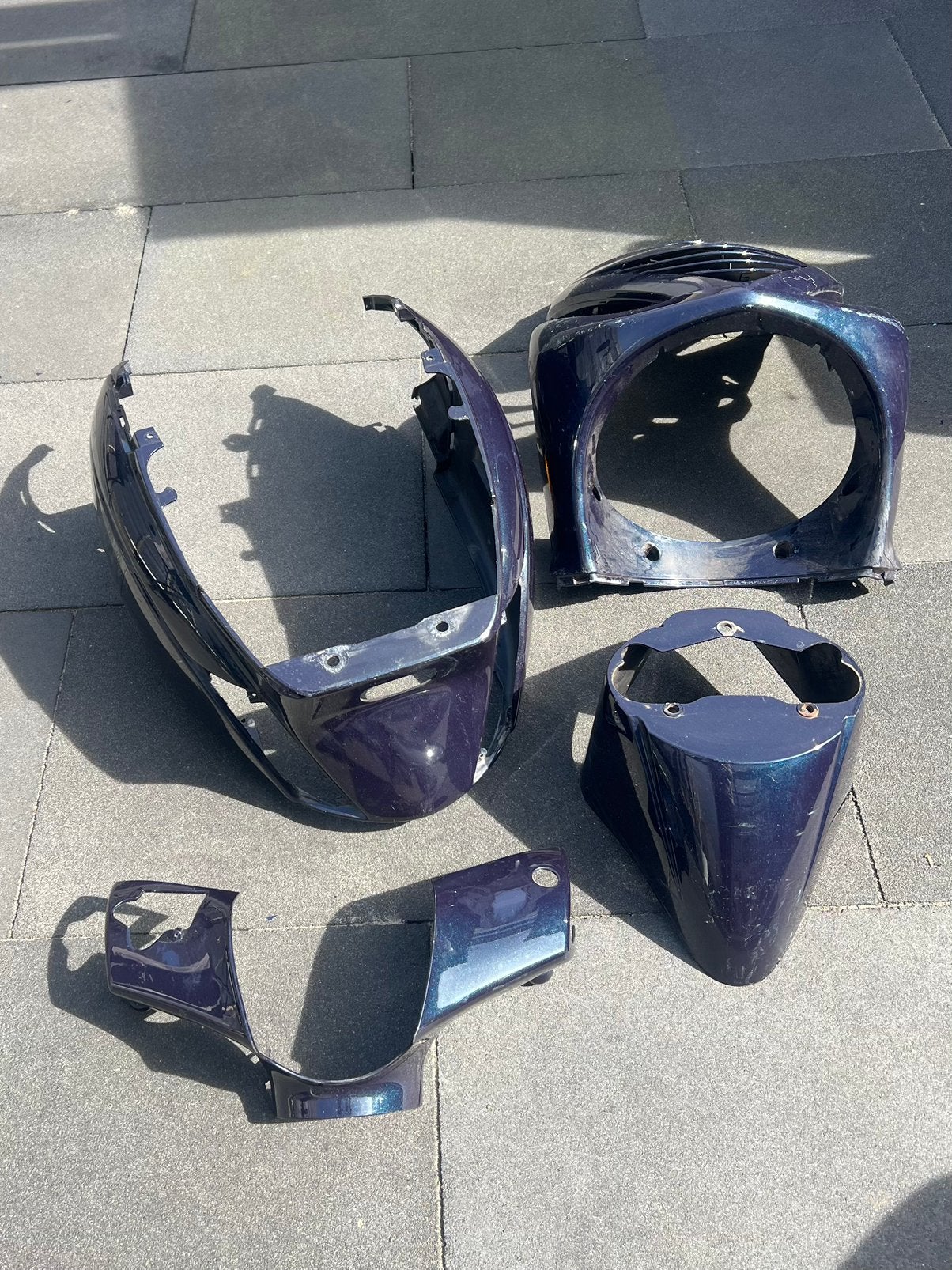 Piaggio Zip  Kappen Set - Donker blauwe paarsk, Ophalen of Verzenden, Gebruikt, Kap, Piaggio