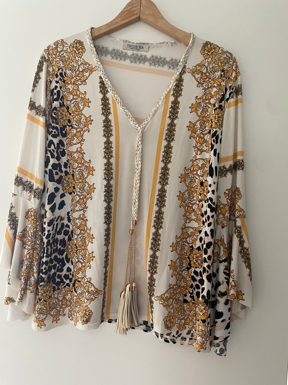 Troiska blouse one size, Verzenden, Zo goed als nieuw, Maat 38/40 (M), Meerkleurig