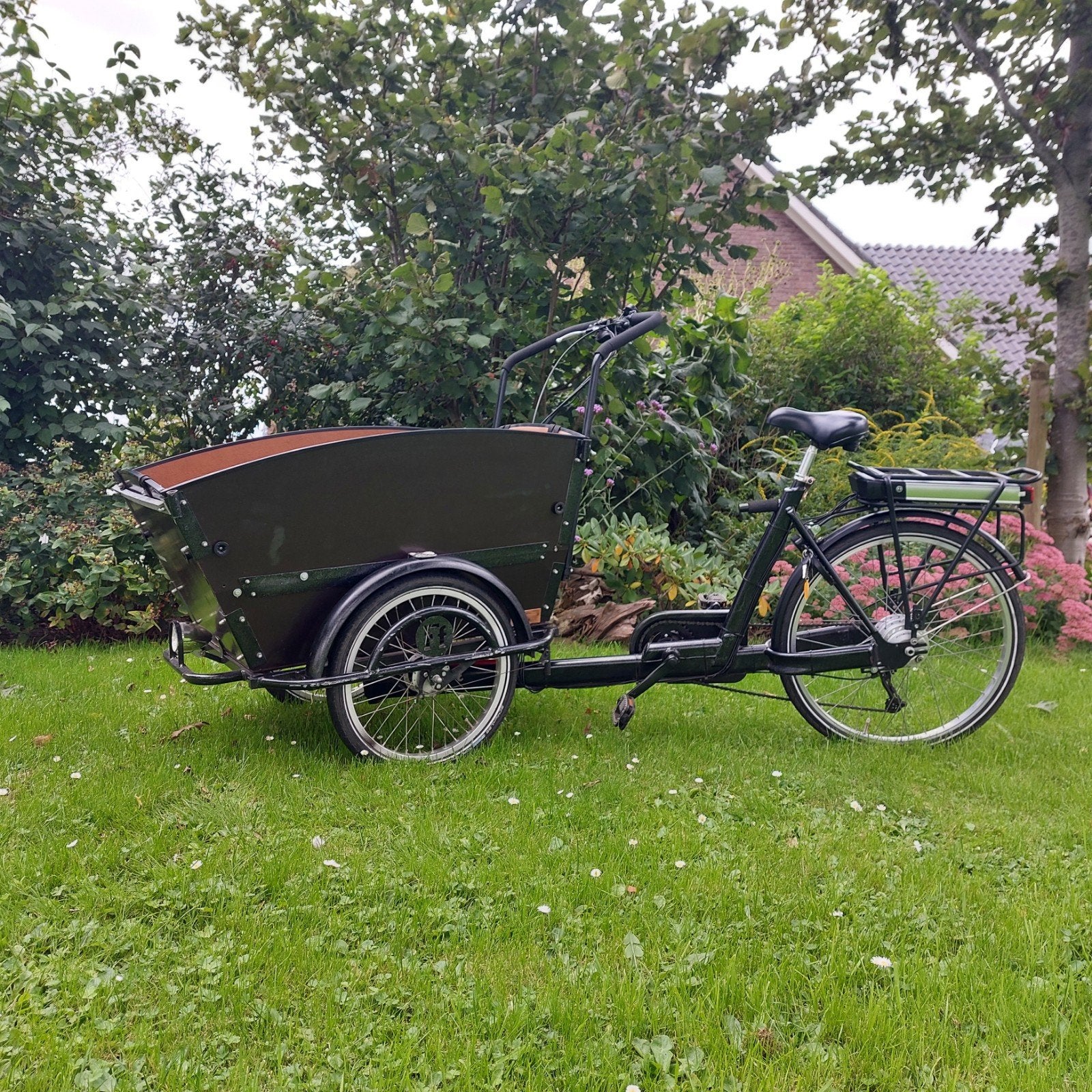 Mooie elektrische FietsFabriek bakfiets met huif, Fietsen en Brommers, Ophalen, 4 kinderen of meer, Fietsfabriek, Huif