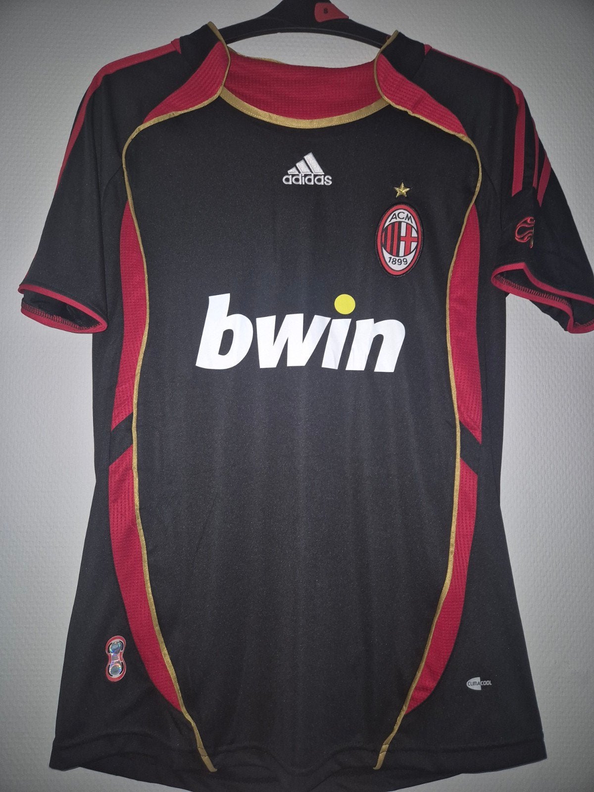Adidas AC Milan Thuisshirt Kaka #22 Maat S, Ophalen, Zwart, Zo goed als nieuw, Adidas