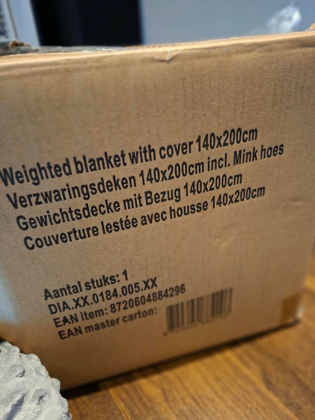 2 verzwaringsdekens 7kg met hoes 140x200cm, Ophalen, Zo goed als nieuw, Eenpersoons, Wit