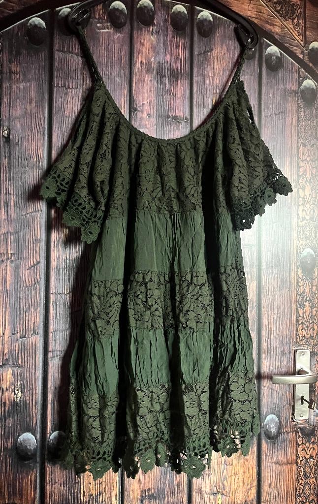 Luchtige Ibiza tuniek 46 met verschillende laagjes nu 21,99€, Maat 46/48 (XL) of groter, Made in Ibiza, Ophalen of Verzenden, Zo goed als nieuw
