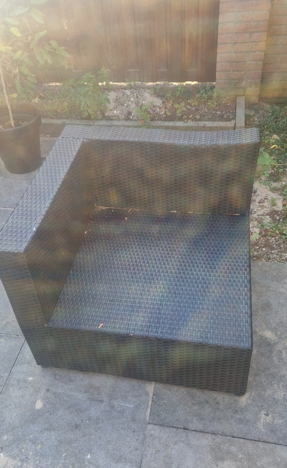Tuinstoel hoek voor tuinset, Ophalen, Gebruikt