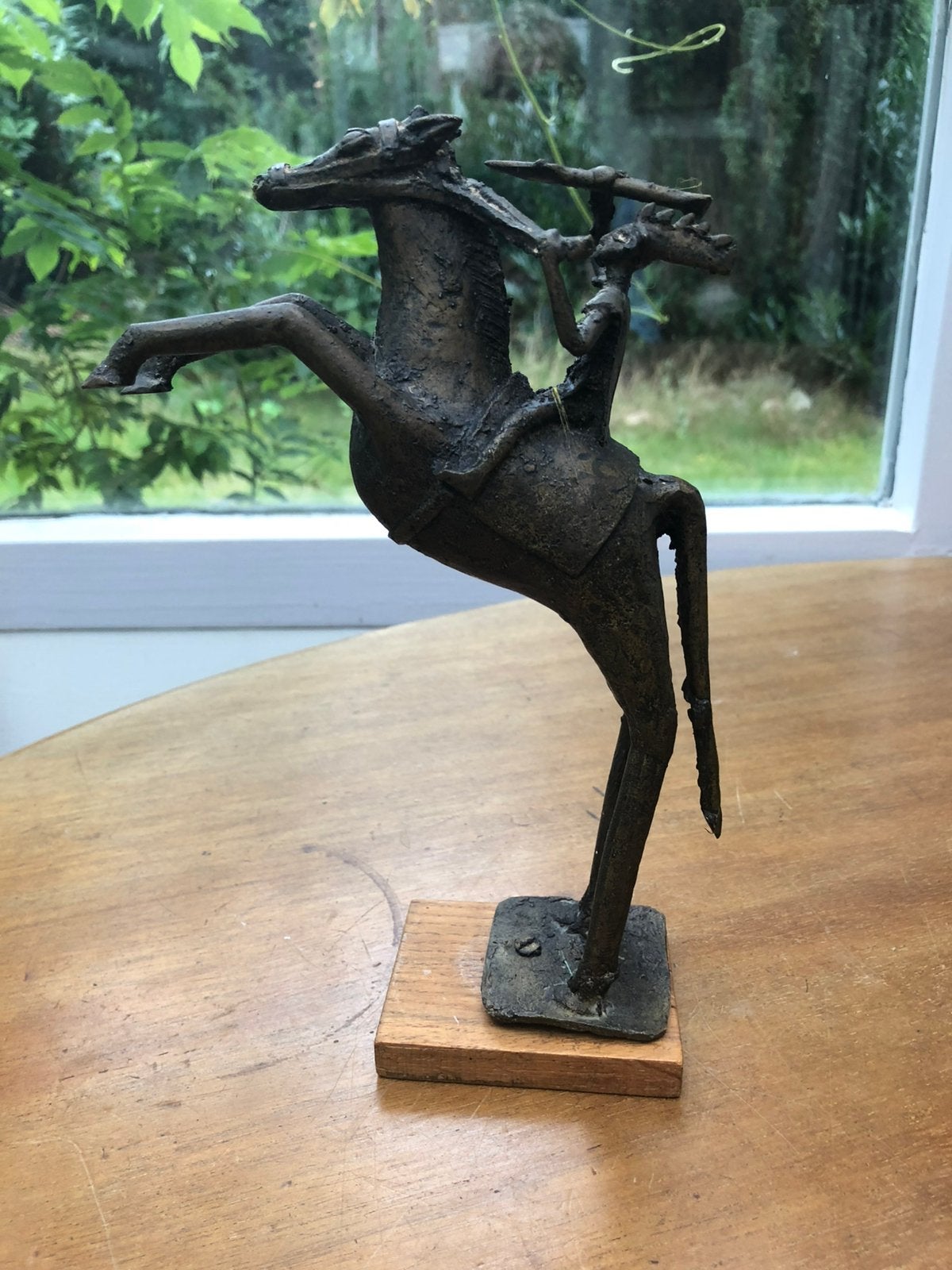 Bronzen krijger, Antiek en Kunst, Ophalen of Verzenden