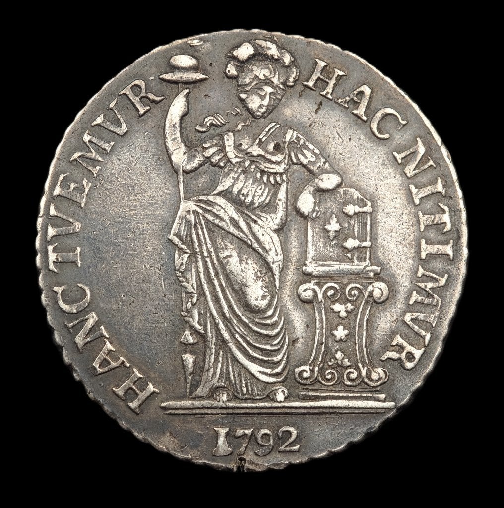 1792 3 Gulden West-Friesland, Vóór koninkrijk, Verzenden, Zilver, Overige waardes